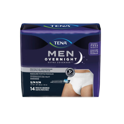 Tena Men Extra Coverage Incontinence Pants - Overnight - Small/Medium - 14's