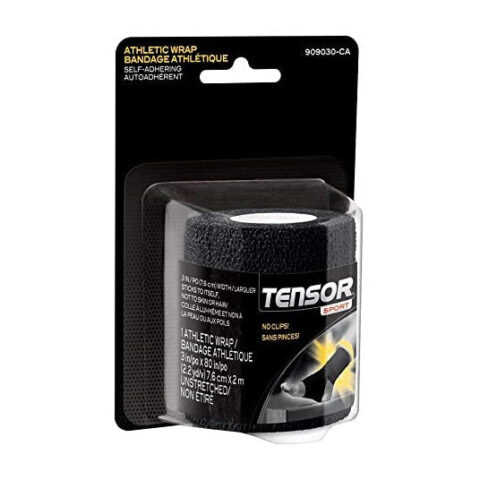 Tensor Sport Athletic Wrap Self-Adhering - Black - 3 inch