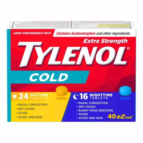 Tylenol Cold Daytime & Nighttime Eztabs Extra Strength 40