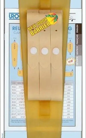 Reusable Urinary Leg Bag,With Odor Barrier Long Slim 20-3/8" X 3 3/4" Anti Reflux Valve,Latex,26oz - Ea/1