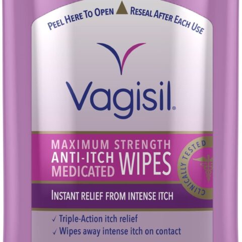 Vagisil Anti-Itch Medicated Wipes 20 Each (Pack of 6)