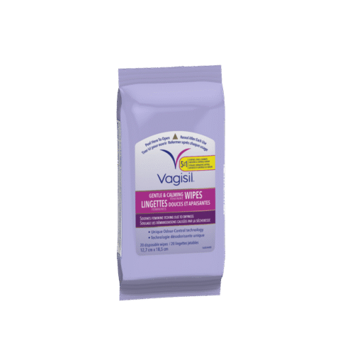 Vagisil®: Gentle & Calming Feminine Wipes - 20 Wipes