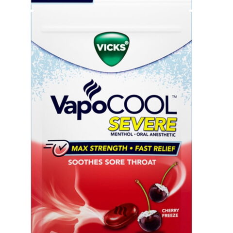 Vicks VapoCool Medicated Drops Cherry Freeze Flavor - 18 ct