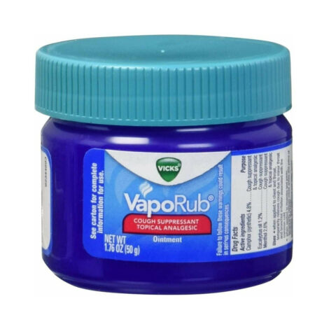 Vicks VapoRub Cough Suppressant Topical Analgesic Ointment 1.76 oz Pack of 6