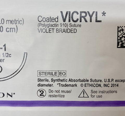 Vicryl Sutures 2.0 (Met 3.0)