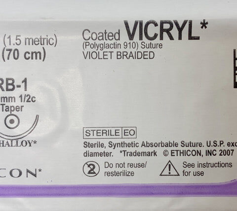 Vicryl Sutures 4.0 (Met 1.5)