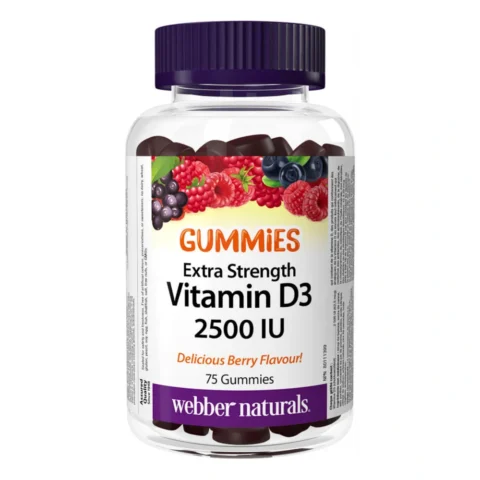 Vitamin D3 Extra Strength 2500 IU (1 Bottle 75 Gummies)