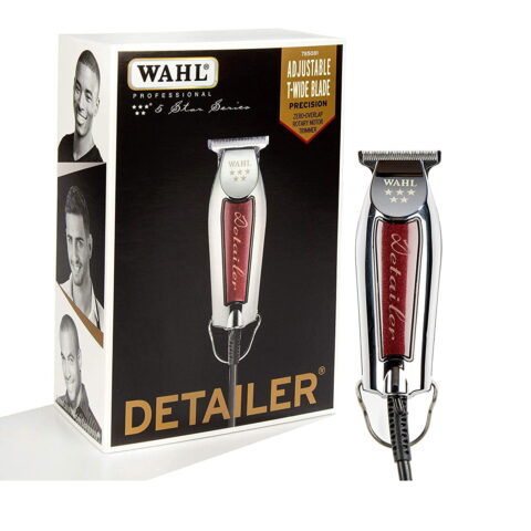Wahl Profesional 5-Star Detailer with Adjustable T Blade for Extremely Close Trimming and Clean and Crisp Lines for Professional Barbers and Stylists - Model 8081
