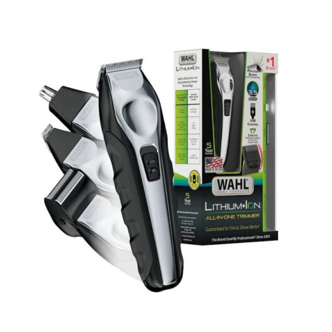Wahl Lithium Ion All-in-One Beard Trimmer for Men - Black/ Silver Model 9888-600 Good