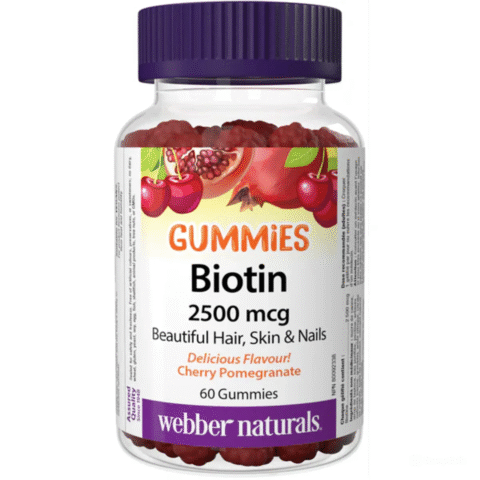 Webber Naturals Biotin 2500mcg Gummies - 60s