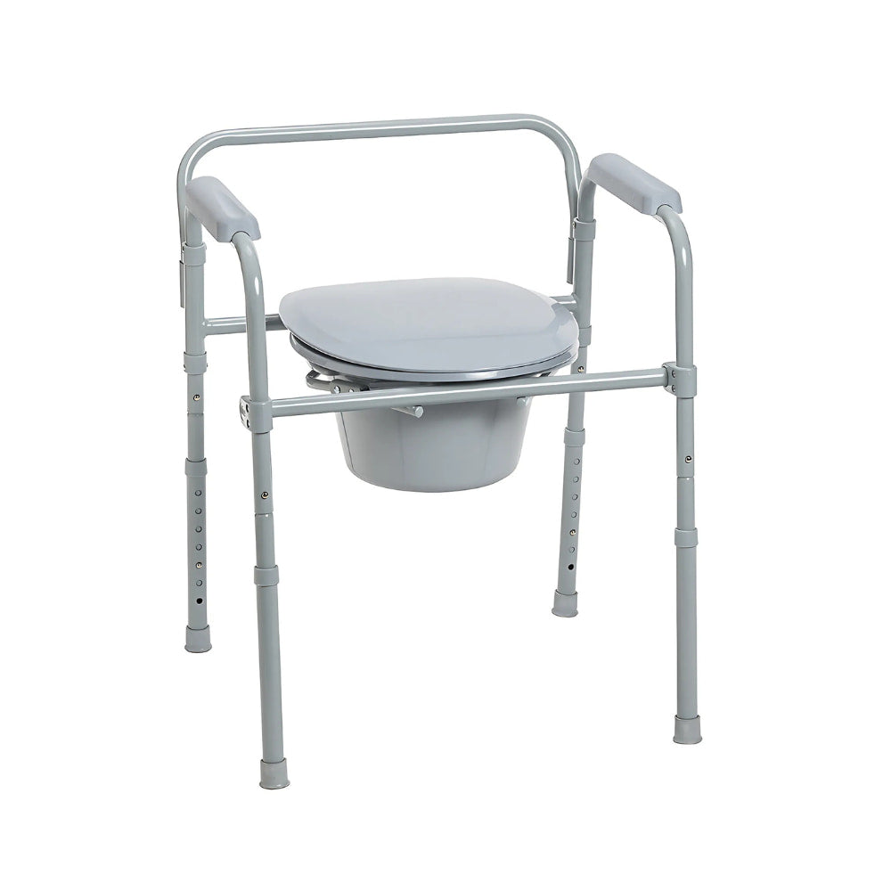 Airway Folding Steel Commode - Image 2