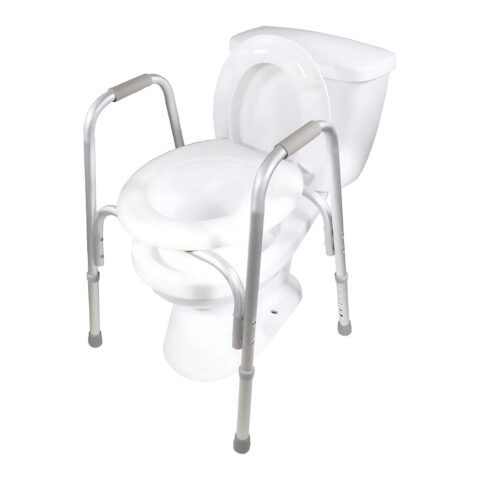 Airway Raised Toilet Seat With Safety Frame