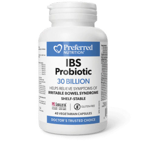 Preferred Nutrition: IBS Probiotic 30 Billion Capsules