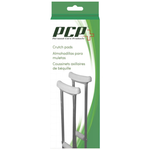 Pr/1 Pcp Underarm Crutch Pads Extra Thick Grey Washable Latex-Free
