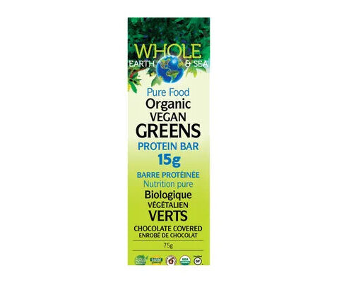 Whole Earth & Sea: Organic Vegan Greens Protein Bar
