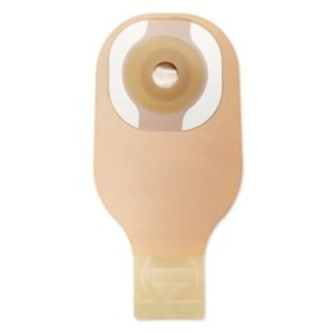 PREMIER CERAPLUS 1-PIECE DRAINABLE POUCH W/ TAPE BORDER, LOCK N ROLL CLOSURE, BEIGE, W/ FILTER, PRE-CUT 1 3/8IN (35MM) BX/10
