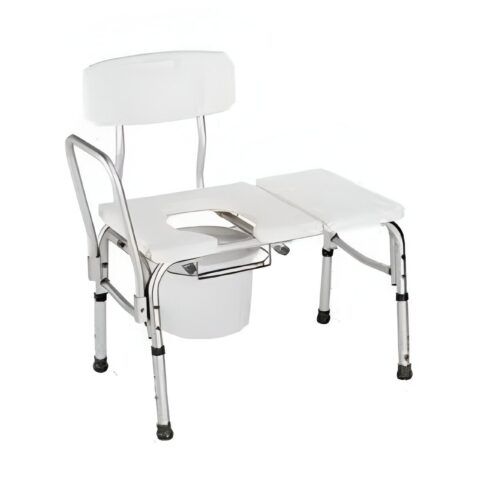 Transfer Bench commode W/Bucket 300lbs