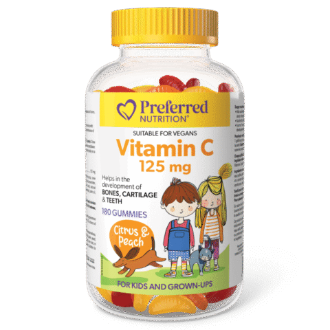 Preferred Nutrition: Vitamin C 125 mg Gummies for Kids