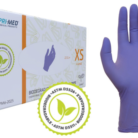 PRIMED® Sustain™ Biodegradable Nitrile Exam Gloves, X-Small (Box 200 pcs)