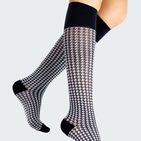 Rejuva® Houndstooth Knee High