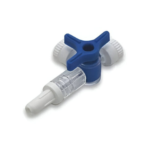 Stopcock, High Flow 3 way with T-Handle and Rotating Luer - 50/Box