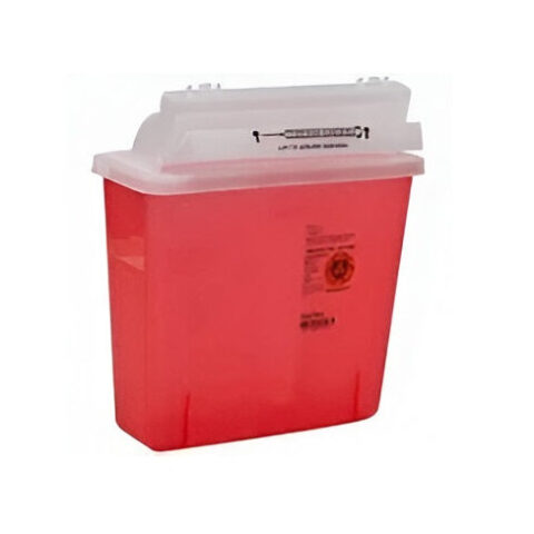 Sharps Container, 5 Quart, Red