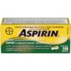 ASPIRIN Regular Strength 325mg, Fast & Effective Relief of Headaches, Joint & Body Pain, Fever, Pain from Cold & Flu, 100 Tablets