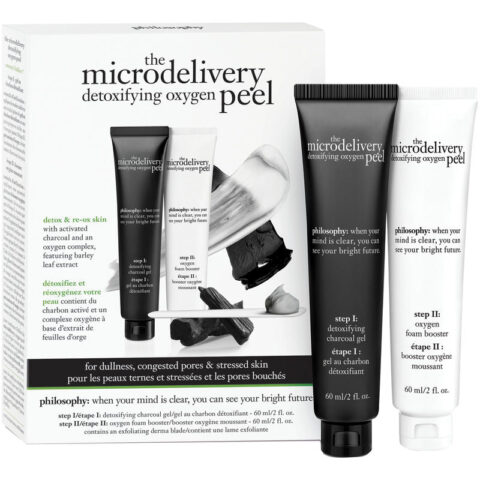 Microdelivery detoxifying oxygen peel
