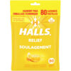 Halls Relief Mentho-lyptus, Honey Lemon Flavour, 80 cough drops