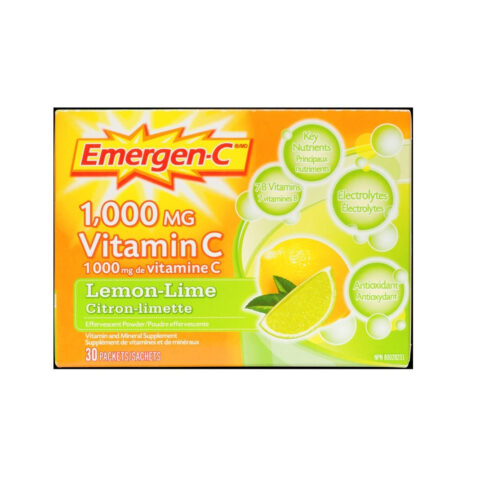 Vitamin C & Mineral Supplement Fizzy Drink Mix, Lemon Lime