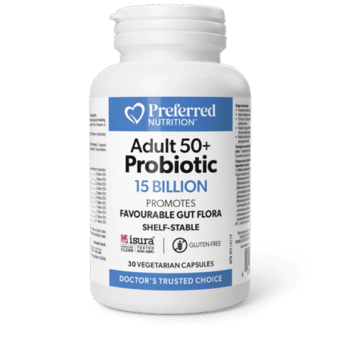 Preferred Nutrition: Adults 50+ Probiotic 15 Billion Capsule